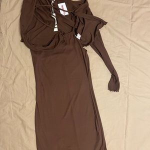 Brown Dress with jacket